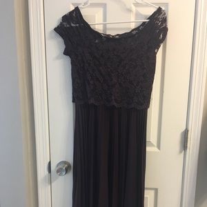 Plum maternity dress